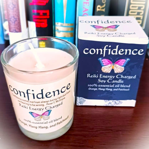 Confidence Reiki Energy Charged Soy Candle