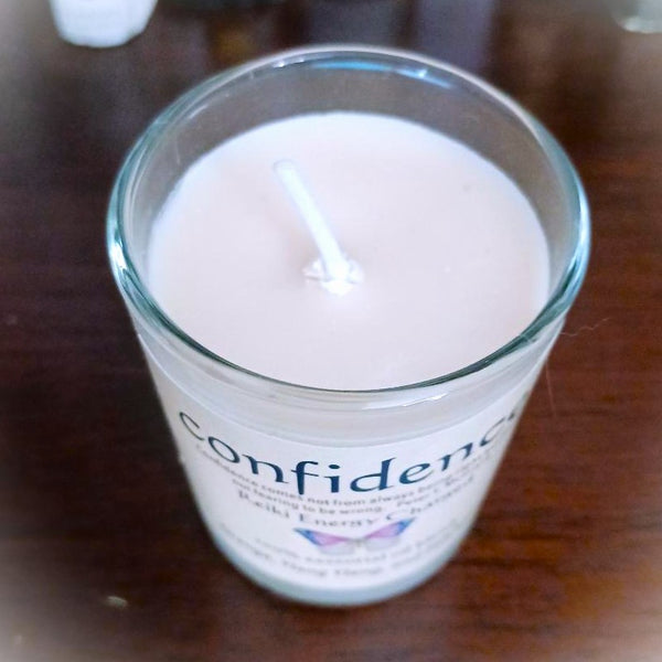 Confidence Reiki Energy Charged Soy Candle