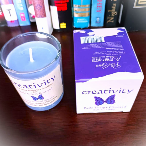 Creativity Reiki Energy Charged Soy Candle