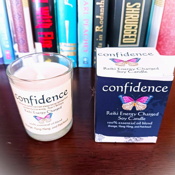 Confidence Reiki Energy Charged Soy Candle
