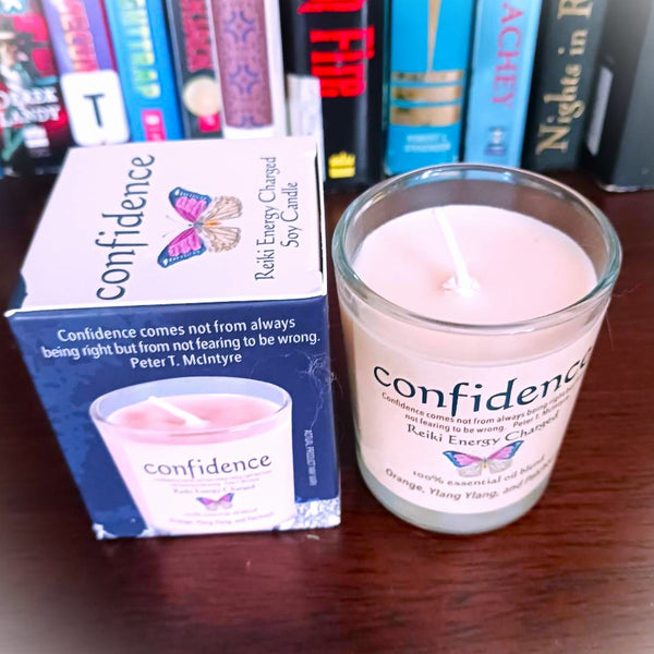 Confidence Reiki Energy Charged Soy Candle