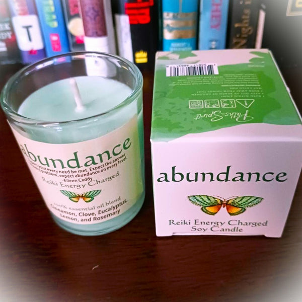 Abundance Reiki Energy Charged Soy Candle