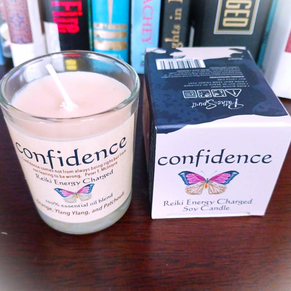 Confidence Reiki Energy Charged Soy Candle