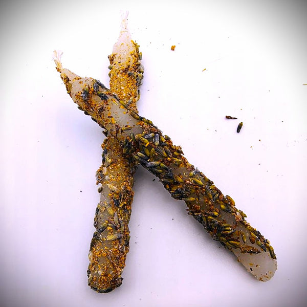 Lavender Chime Spell Candle Set of 2 herb dressed candle