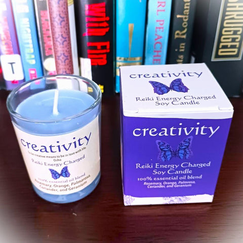 Creativity Reiki Energy Charged Soy Candle