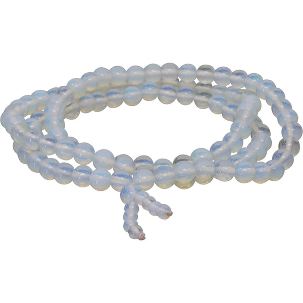 Gemstone Elastic Mala Prayer Bracelet