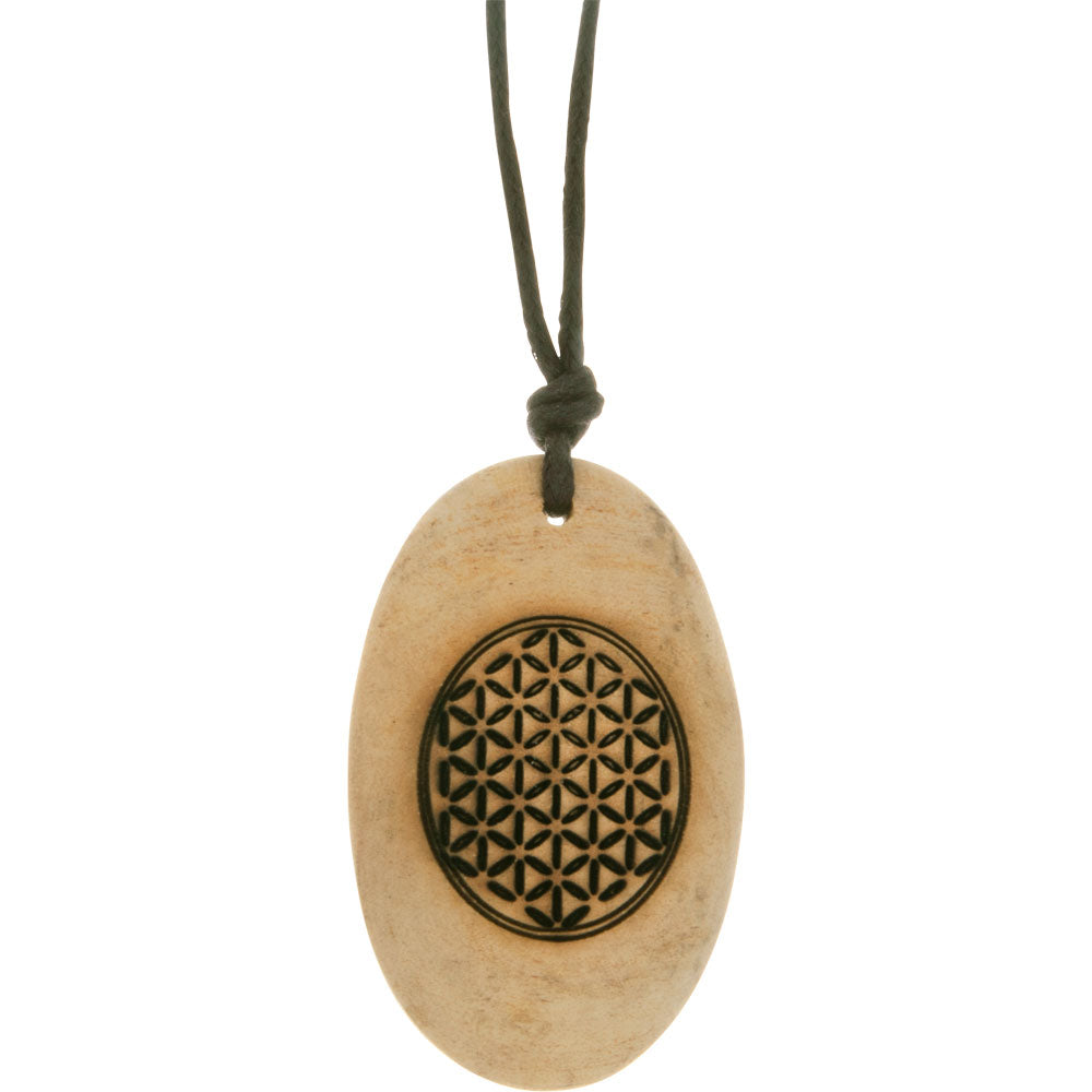 Palo Santo Sacred Geometry Necklace Pendant