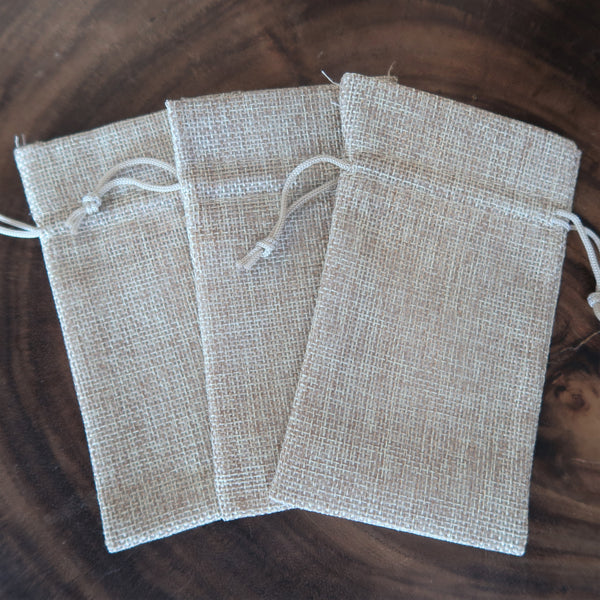 Burlap Pouch Small