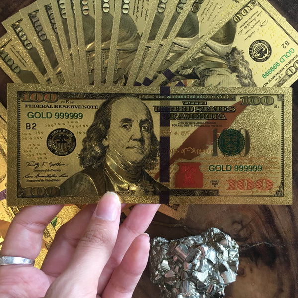 Gold Dollar Abundance Bills